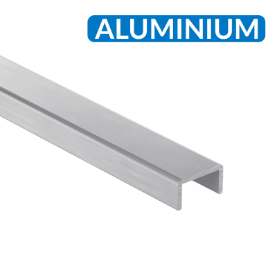 Profil aluminium en u pour sécuriser votre garde-corps verre