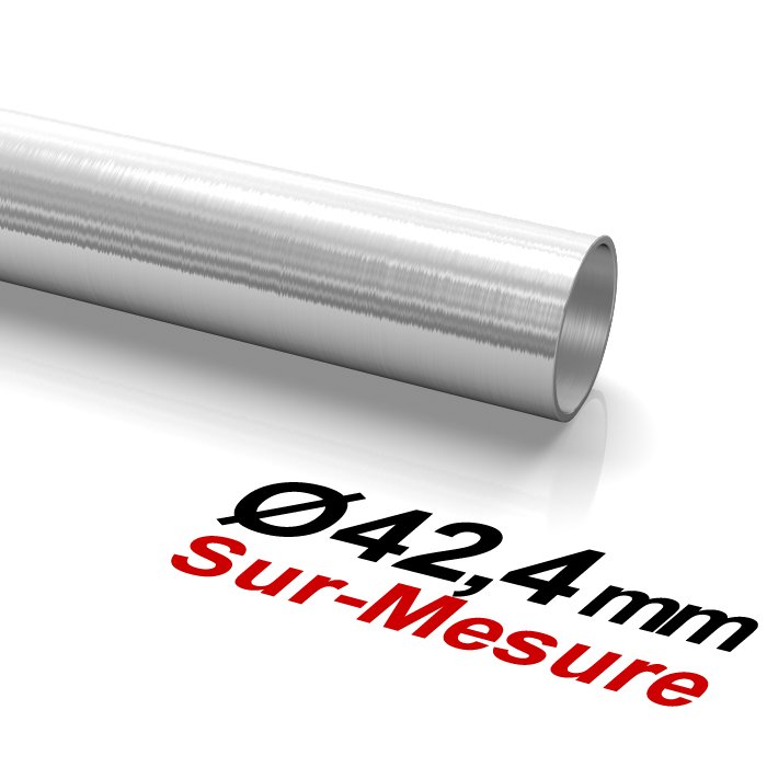 Entretoise 50 mm pour tube 33,7 mm et tube 42,4 mm en inox 316 brossé