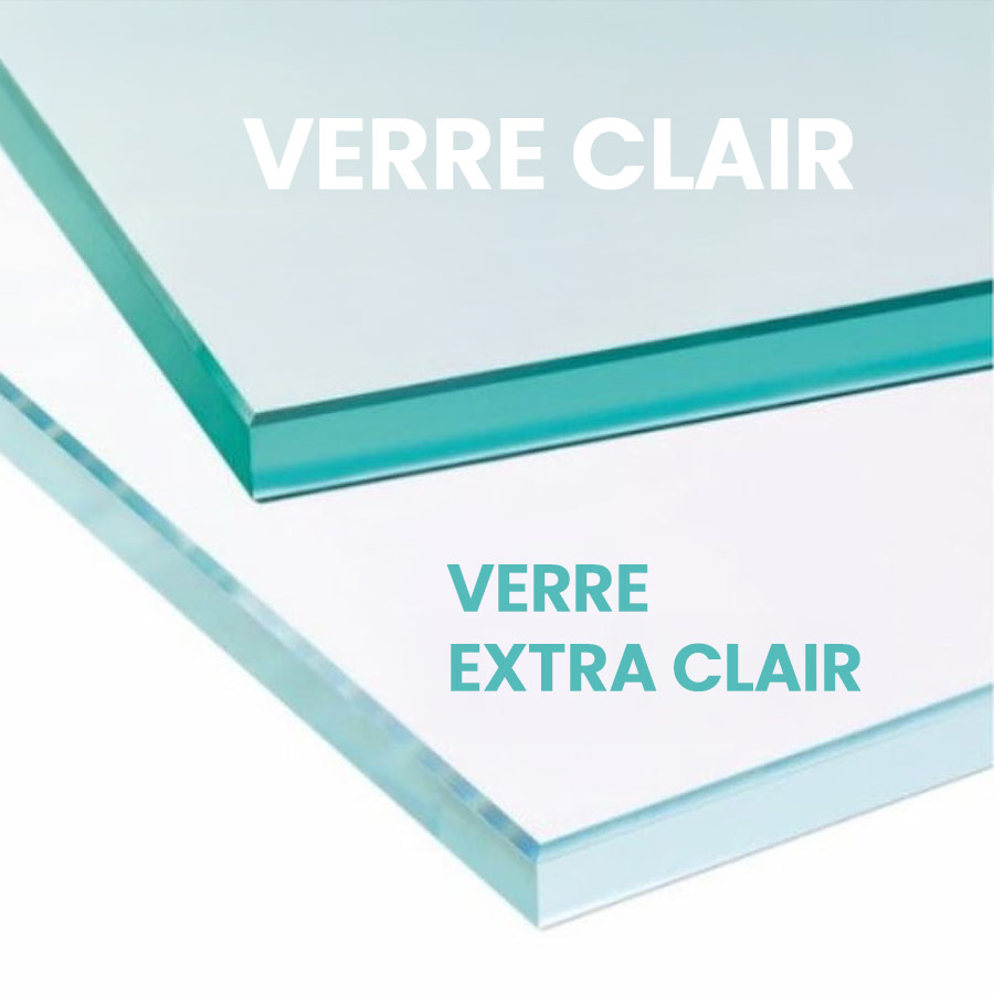 différence entre verre clair et verre extra clair